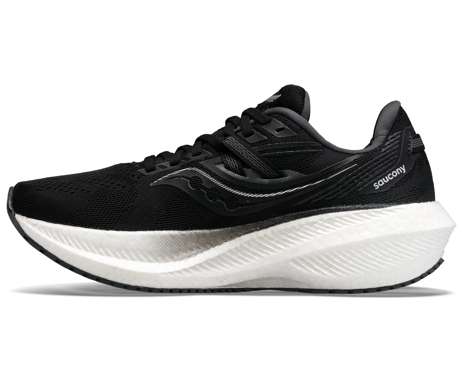 Saucony Men's Triumph 20 (10 - Black/White) 4 Saucony Men's Triumph 20 (10 - Black/White) - Image 4