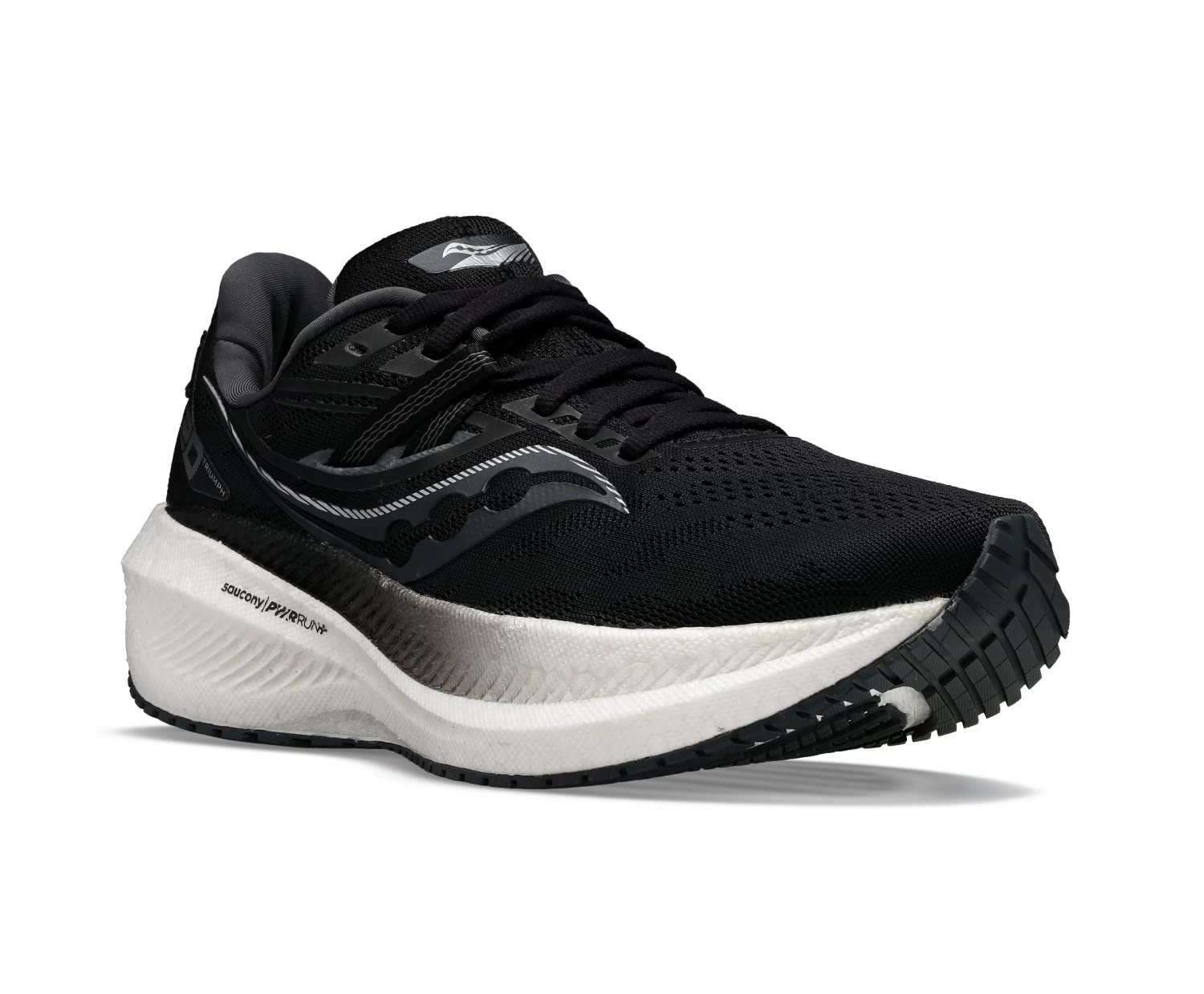 Saucony Men's Triumph 20 (10 - Black/White) 2 Saucony Men's Triumph 20 (10 - Black/White) - Image 2