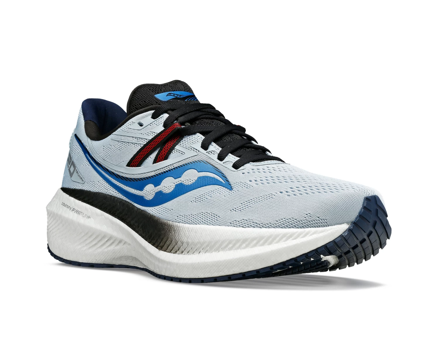 Saucony Men's Triumph 20 (16 - Vapor/Black) 2 Saucony Men's Triumph 20 (16 - Vapor/Black) - Image 2