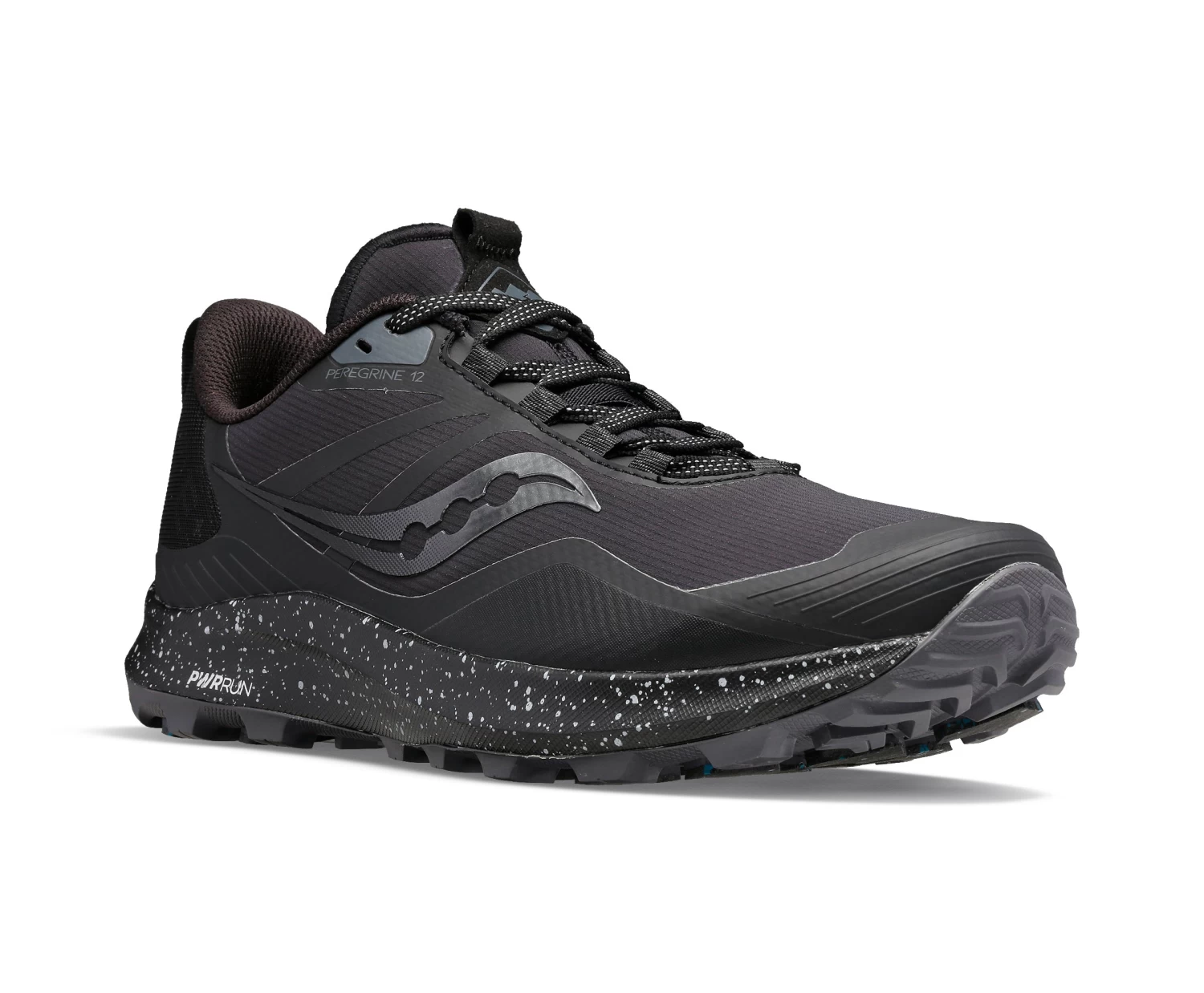 Saucony Peregrine Ice+ 3 (10 - Black/Shadow) 2 Saucony Peregrine Ice+ 3 (10 - Black/Shadow) - Image 2