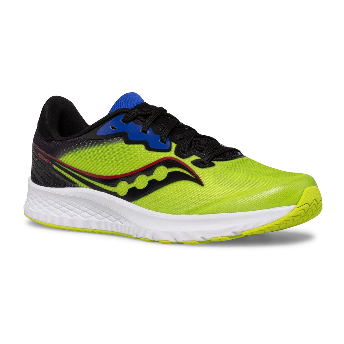 Saucony Kid's Ride 14 (Acid/Lime) 2 Saucony Kid's Ride 14 (Acid/Lime) - Image 2