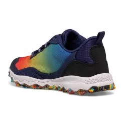 Saucony Big Kids Peregrine 12 Shield (98 - Blue/Red/Yellow) -Saucony Store SK266098 2