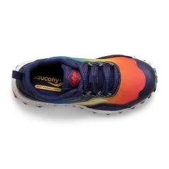 Saucony Big Kids Peregrine 12 Shield (98 - Blue/Red/Yellow) -Saucony Store SK266098 5