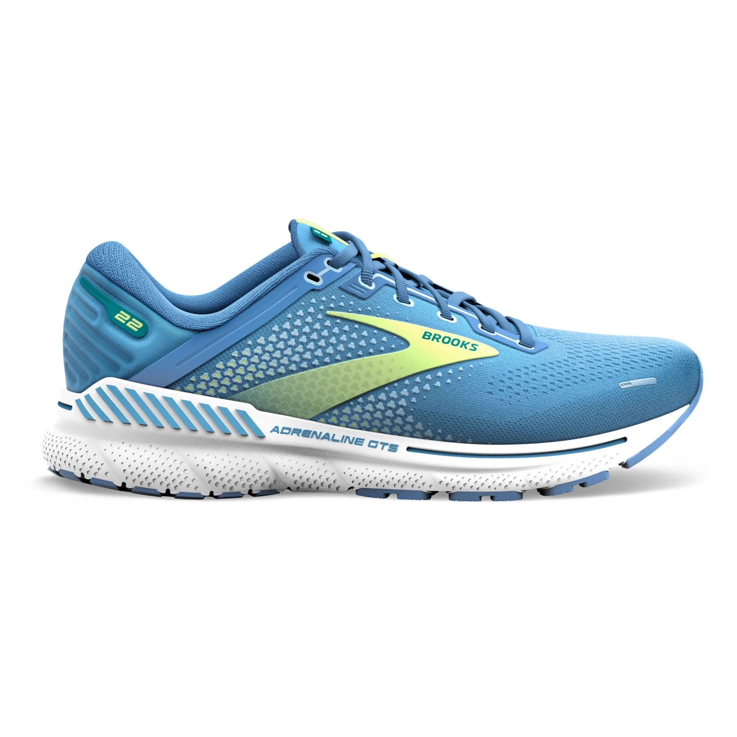 BROOKS Women's Adrenaline GTS 22 (415 - Silver Lake Blue/Green/White) 1 BROOKS Women's Adrenaline GTS 22 (415 - Silver Lake Blue/Green/White)