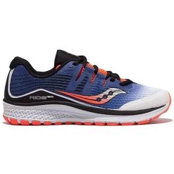 Saucony Kid’s Ride ISO (9 - White/Blue/Vizi Red)