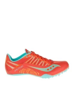 Saucony Women's Spitfire (4 - Red/Orange/Blue)