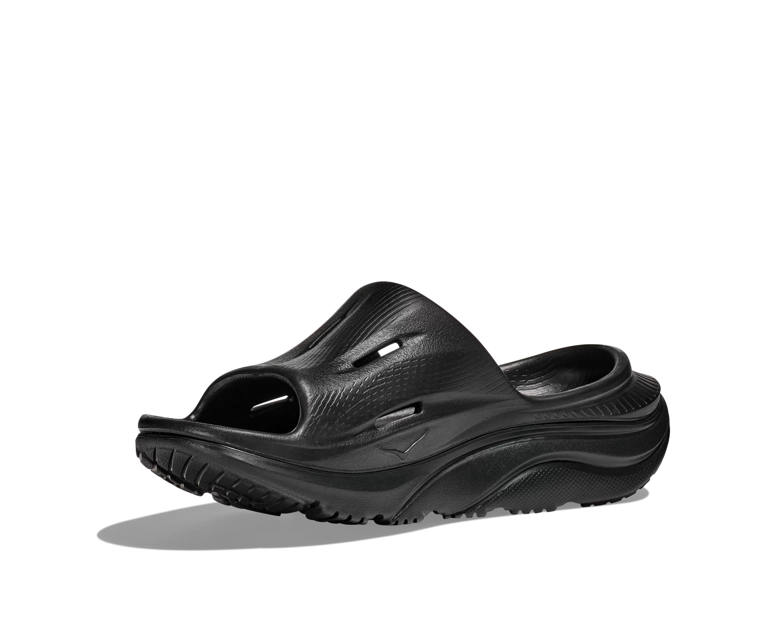 Hoka U Ora Recovery Slide 3 (BBLC - Black/Black) 2 Hoka U Ora Recovery Slide 3 (BBLC - Black/Black) - Image 2