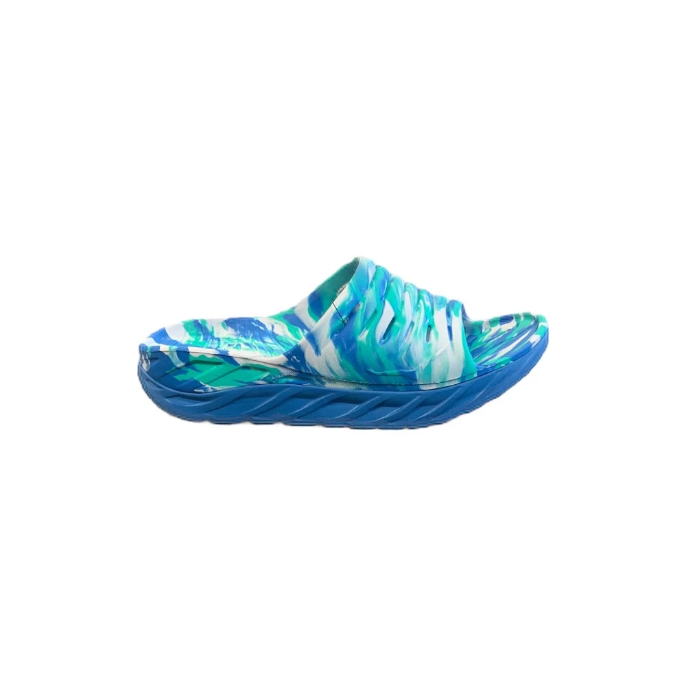 Hoka Unisex Ora Recovery Slide Swirl (ABCL - Atlantis/Blue Coral) 1 Hoka Unisex Ora Recovery Slide Swirl (ABCL - Atlantis/Blue Coral)