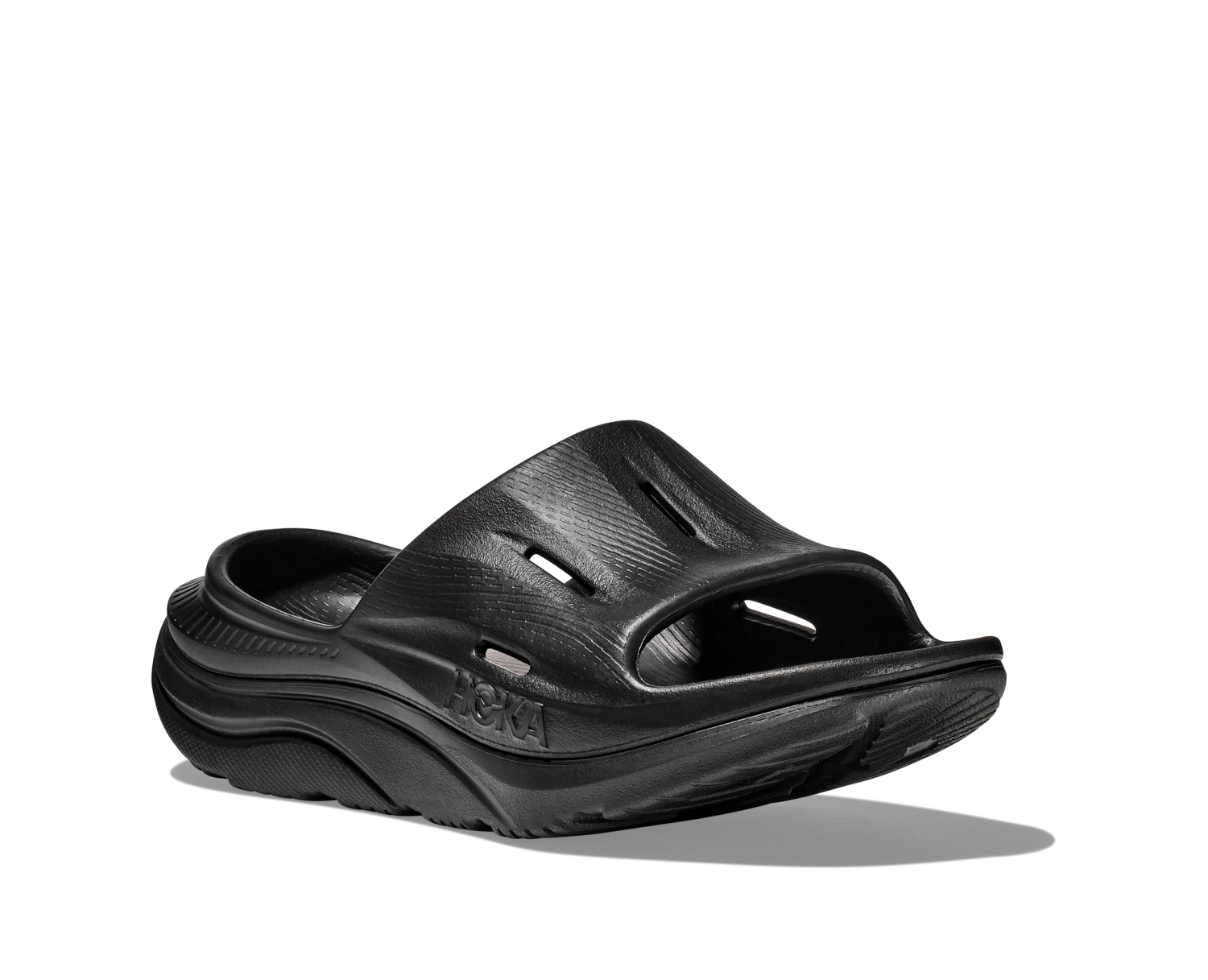 Hoka U Ora Recovery Slide 3 (BBLC - Black/Black) 1 Hoka U Ora Recovery Slide 3 (BBLC - Black/Black)