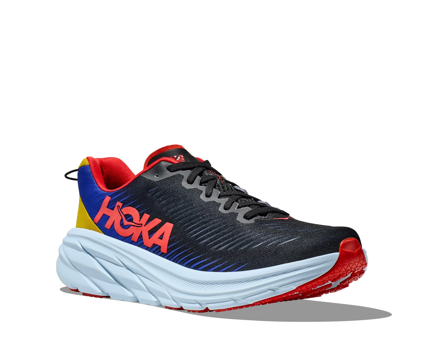 Hoka Men's Rincon 3 (BDGB - Black/Dazzling Blue) 2 Hoka Men's Rincon 3 (BDGB - Black/Dazzling Blue) - Image 2